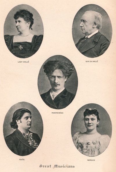 Wielcy Muzycy - Płyta X., c1880, 1895 autorstwa F. Jenkins Heliog