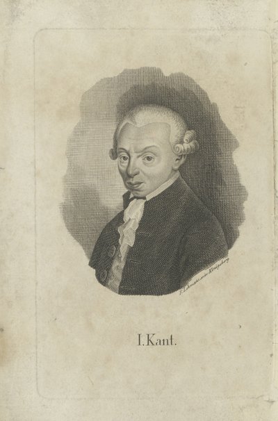 Portret Immanuela Kanta 1724-1804, ok. 1820. autorstwa F. L. Lehmann