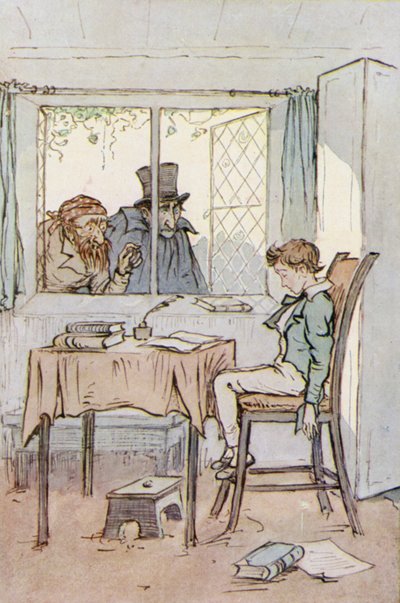 Ilustracja do Olivera Twista (kolor lito) autorstwa F. M. B. Blaikie