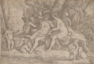 Mars i Wenus, 1635-49. autorstwa Fabrizio Chiari