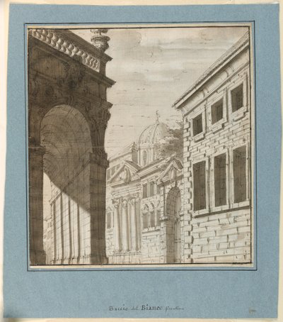 Scenografia: Miasto z loggią autorstwa Fabrizio Galliari