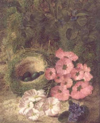 Wiosna (gniazdo z psimi różami) autorstwa Fanny Jane Bayfield