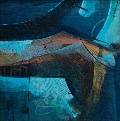 Chwila przerwy, 2019 (akryl na płótnie) autorstwa Faye Bridgwater