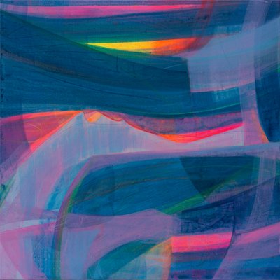 Big Bold Decisions, 2020 (akryl na płótnie) autorstwa Faye Bridgwater