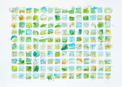 Chartwell, 2020 (akwarela i tusz na papierze) autorstwa Faye Bridgwater