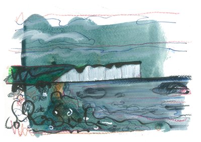 Siedem sióstr, 2017 (akwarela i tusz na papierze) autorstwa Faye Bridgwater