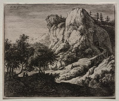 Cztery krajobrazy: kręty drewniany most autorstwa Federico Barocci
