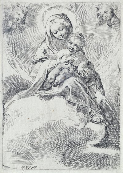 Madonna w chmurach autorstwa Federico Barocci