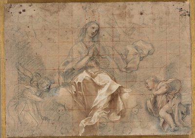 Studium dla "Madonny Różańcowej" autorstwa Federico Barocci