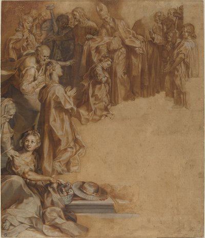 Ofiarowanie Dziewicy w Świątyni autorstwa Federico Barocci