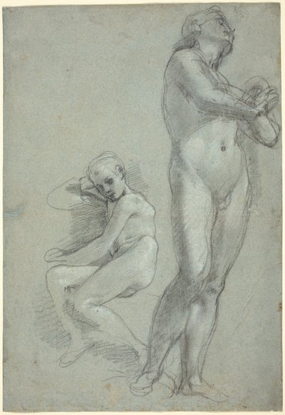 Dwóch nagich młodzieńców [rekto] autorstwa Federico Barocci