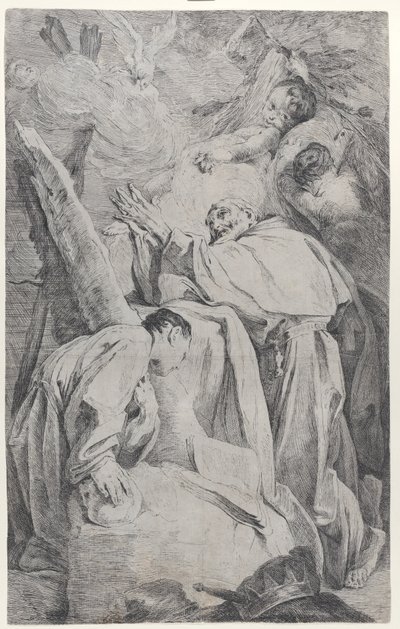 Ekstaza Błogosławionego Piero Gambacortiego z Pizy, ca. 1725-28. autorstwa Federico Bencovich