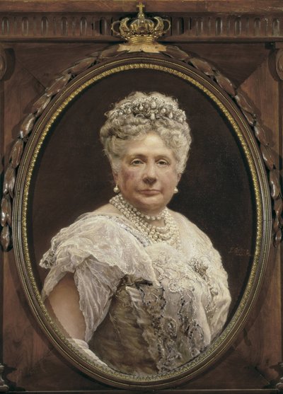 Portret Izabeli Borbońskiej, infantki hiszpańskiej, córki Izabeli II i siostry Alfonsa XII (olej na płótnie) autorstwa Federico Godoy y Castro