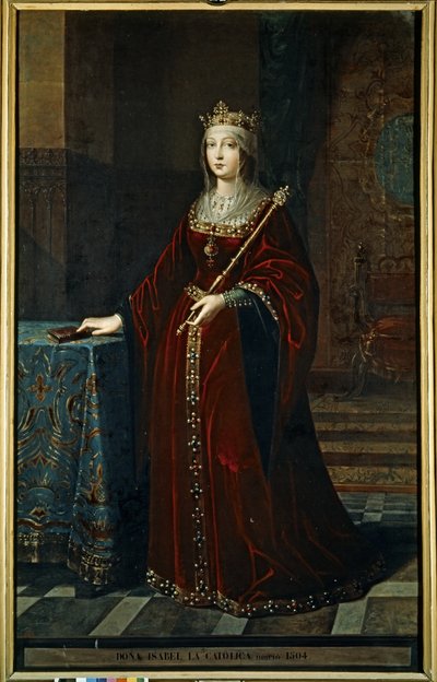 ISABEL I "La Catolica" (1451-1504). autorstwa Federico de Madrazo y Kuntz