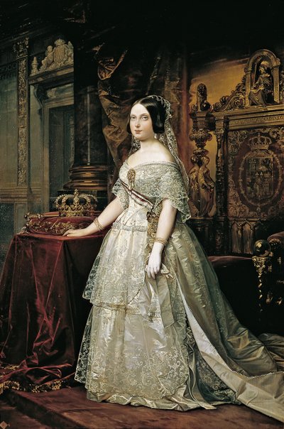 Portret Izabeli II Hiszpańskiej autorstwa Federico de Madrazo y Kuntz
