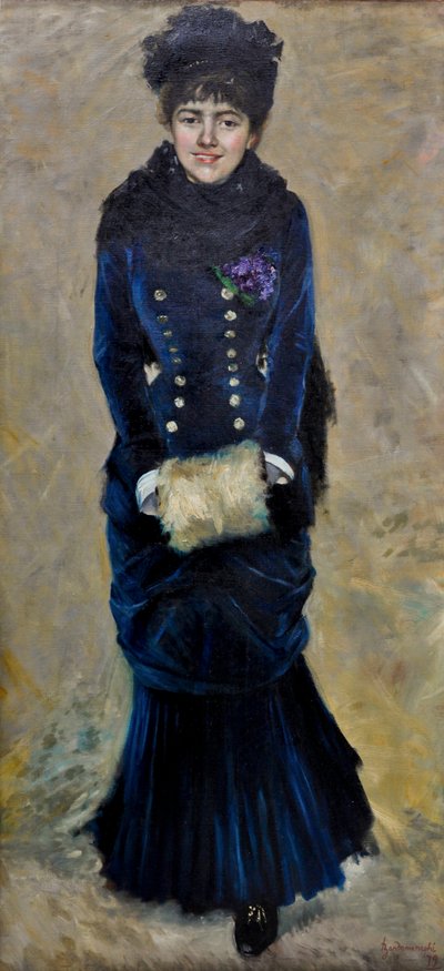 Dama z mufką lub Violettes d