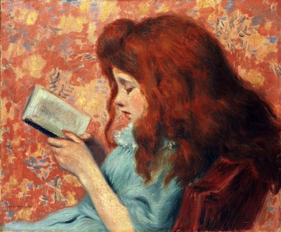 Rudowłosa dziewczynka - Federico Zandomeneghi (1841-1917). Olej na płótnie Wymiar : 38,8x46,3 cm Kolekcja prywatna autorstwa Federigo Zandomeneghi