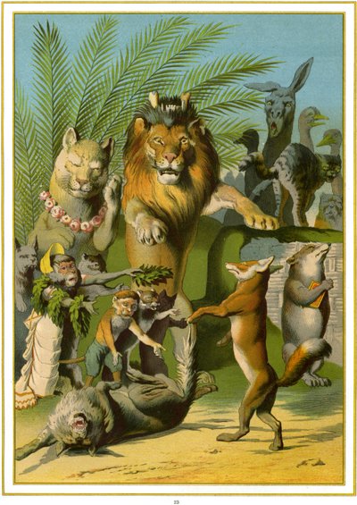 Reynard the Fox lub „Reineke Fuchs” autorstwa Fedor Alexis Flinzer