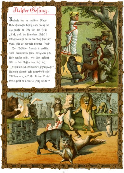 Reynard the Fox lub „Reineke Fuchs” autorstwa Fedor Alexis Flinzer