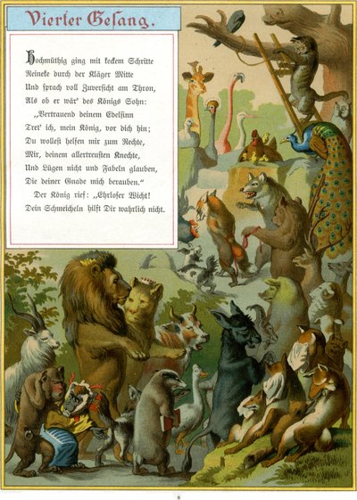 Reynard the Fox lub „Reineke Fuchs” autorstwa Fedor Alexis Flinzer