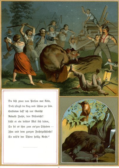 Reynard the Fox lub „Reineke Fuchs” autorstwa Fedor Alexis Flinzer