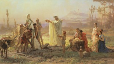 Konsekracja Hermesa, 1874 autorstwa Fedor Andreevich Bronnikov