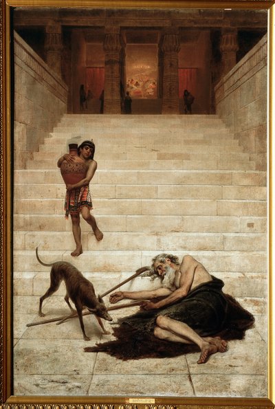 „Wskrzeszenie Łazarza” Obraz Fiodora Bronnikowa (1827-1902) 1886 Regionalna Galeria Sztuki, Twer autorstwa Fedor Andreevich Bronnikov