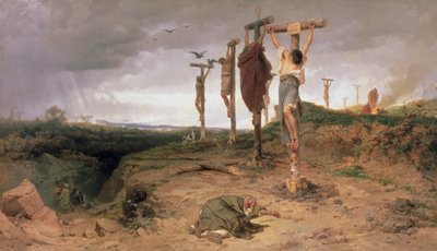 Przeklęte pole, miejsce egzekucji w Cesarstwie Rzymskim autorstwa Fedor Andreevich Bronnikov