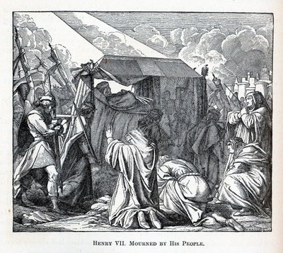 Henryk VII opłakiwany przez swój lud, 1882 autorstwa Fedor Reusche