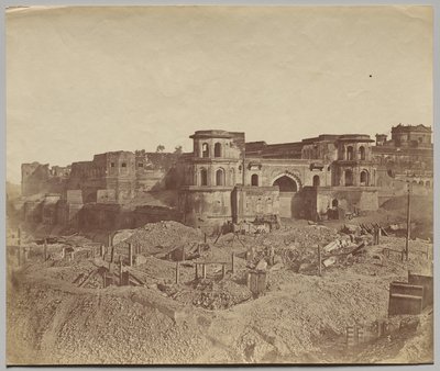 Mucha Bawn, czyli Stara Cytadela Lucknow autorstwa Felice A. Beato