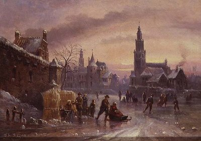 Śnieżna scena autorstwa Felice A. Rezia