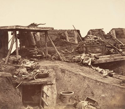 [Po zdobyciu fortów Taku], 1860. autorstwa Felice Beato