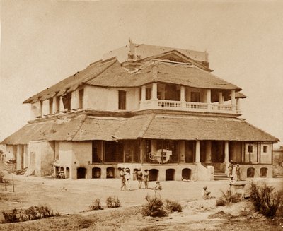 Dom Banków, Lucknow autorstwa Felice Beato