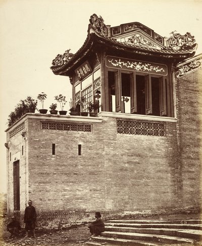[Chiński dom kupiecki, Kanton, Chiny]. autorstwa Felice Beato