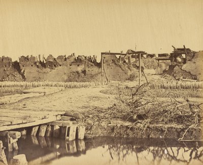 Fort Północny z zewnątrz, wejście angielskie, 21 sierpnia 1860 r. autorstwa Felice Beato