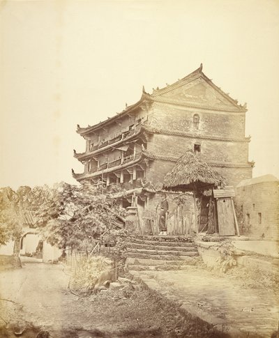[Pięciopiętrowa pagoda, Kanton, Chiny]. autorstwa Felice Beato