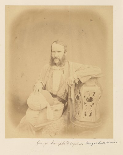 George Campbell, dziedzic, bengalska służba cywilna autorstwa Felice Beato