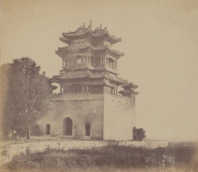Letni Pałac Cesarski Yuen Min Yuen, Pekin, przed spaleniem, 18 października 1860 autorstwa Felice Beato