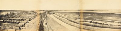 Wnętrze fortu południowego Taku pokazujące miejsce lądowania, 25 czerwca 1859 r. autorstwa Felice Beato