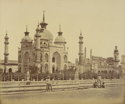 [Meczet w Hussainabad Imambara]. autorstwa Felice Beato