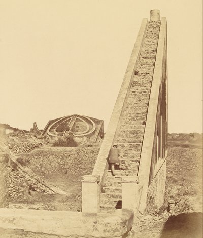 Stare Obserwatorium w pobliżu Delhi autorstwa Felice Beato