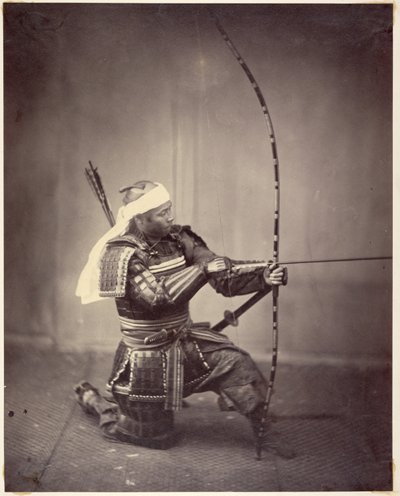 Samuraj z długim łukiem autorstwa Felice Beato
