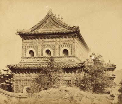 Wielki Cesarski Pałac Porcelany (Yuan Ming Yuan), Pekin, październik 1860 autorstwa Felice Beato