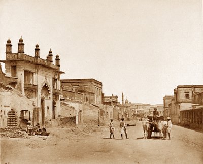 Droga, którą generał Sir Henry Havelock wszedł do rezydencji, Lucknow autorstwa Felice Beato