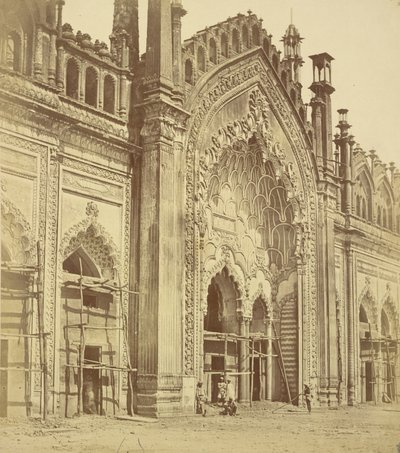 Brama Summa Musjid, Lucknow autorstwa Felice Beato