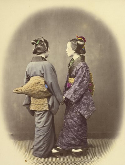 Dwie Japonki autorstwa Felice Beato