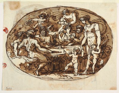 Bankiet Bogów, wariant do Jadalni, Palazzo Guarini, Forli autorstwa Felice Giani