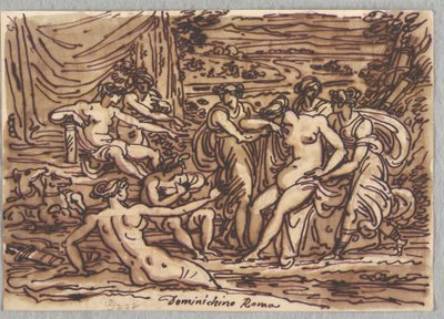 Diana i Callisto, według Domenichino autorstwa Felice Giani