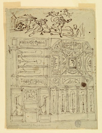 Rysunek, Atalanta i Hippomenes, ok. 1800 r. autorstwa Felice Giani