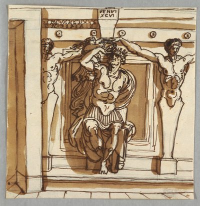 Godfrey de Bouillon, według Giulio Romano i Raphaela Sanzio autorstwa Felice Giani